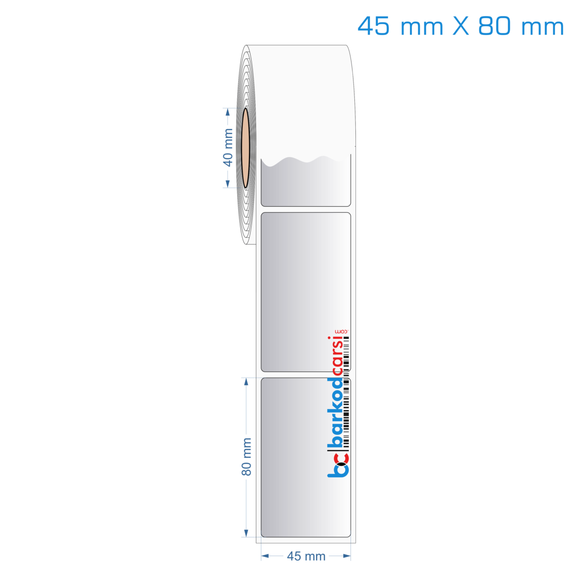 45X80 Mm Silvermat Etiket (Fiyatı)