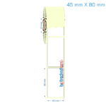 45x80 mm Etiket (Kuşe, Vellum, Eko / Lamine Termal) Fiyatları