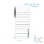 50x10 mm 2'li Bitişik Opak / Mat PP, Fastyre Etiket (Fiyatları)