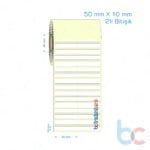 50x10 mm 2'li Bitişik Etiket (Kuşe, Vellum, Eko / Lamine Termal) Fiyatları