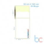 50x150 mm 2'li Bitişik Etiket (Kuşe, Vellum, Eko / Lamine Termal) Fiyatları
