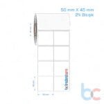 50x45 mm 2'li Bitişik Opak / Mat PP, Fastyre Etiket (Fiyatları)