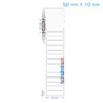 50x10 mm Opak / Mat PP, Fastyre Etiket (Fiyatları)