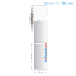 50x100 mm Silvermat Etiket (Fiyatı)