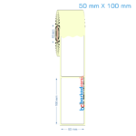 50x100 mm Etiket (Kuşe, Vellum, Eko / Lamine Termal) Fiyatları