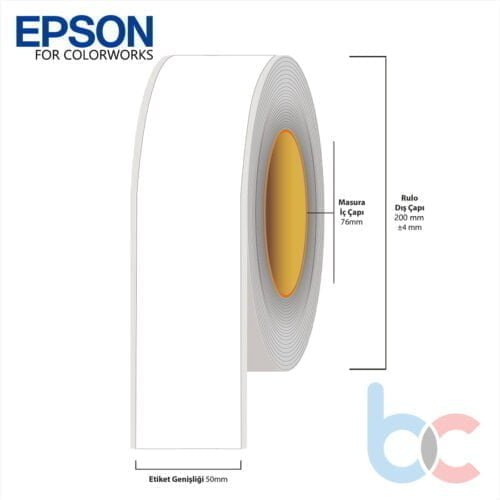 50 mm X 100 mt Epson Etiketi