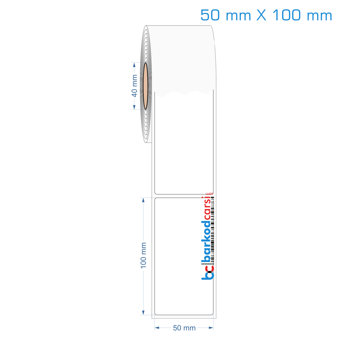 50X100 Mm Hazır Rulo Pp Opak, Mat, Fastyre Etiketler 50X100 Mm Opak / Mat Pp, Fastyre Etiket (Fiyatları)