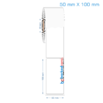 50x100 mm Opak / Mat PP, Fastyre Etiket (Fiyatları)