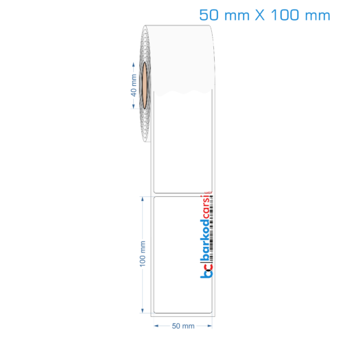 50x100 mm Opak / Mat PP, Fastyre Etiket (Fiyatları)