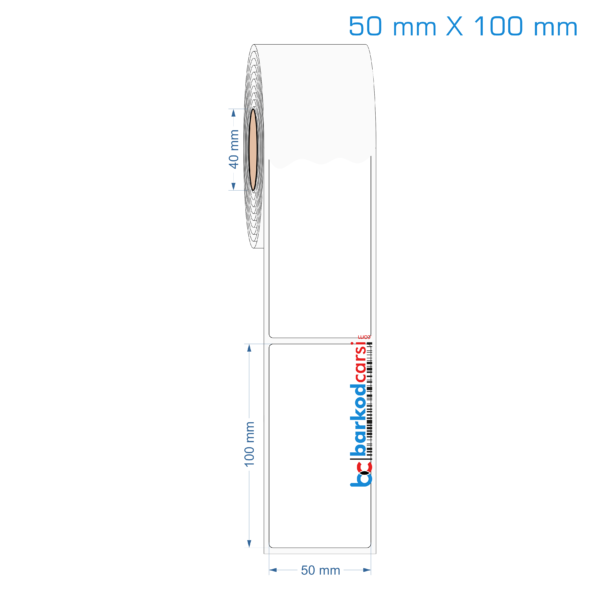 50x100 mm Opak / Mat PP, Fastyre Etiket (Fiyatları)