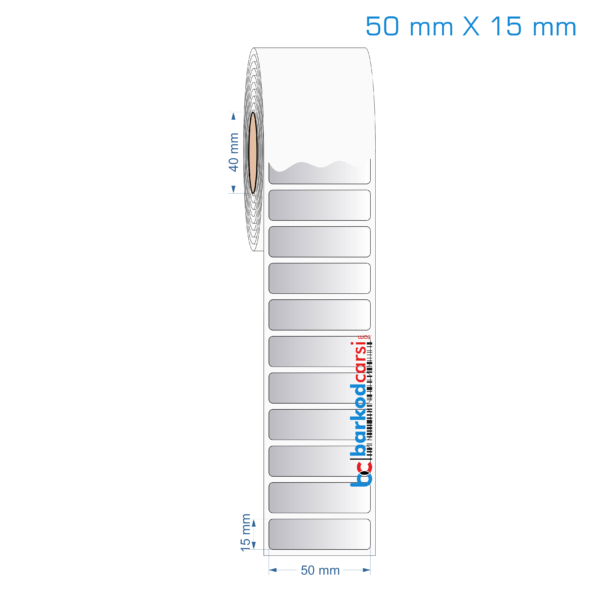 50x15 mm Silvermat Etiket (Fiyatı)