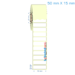 50x15 mm Etiket (Kuşe, Vellum, Eko / Lamine Termal) Fiyatları
