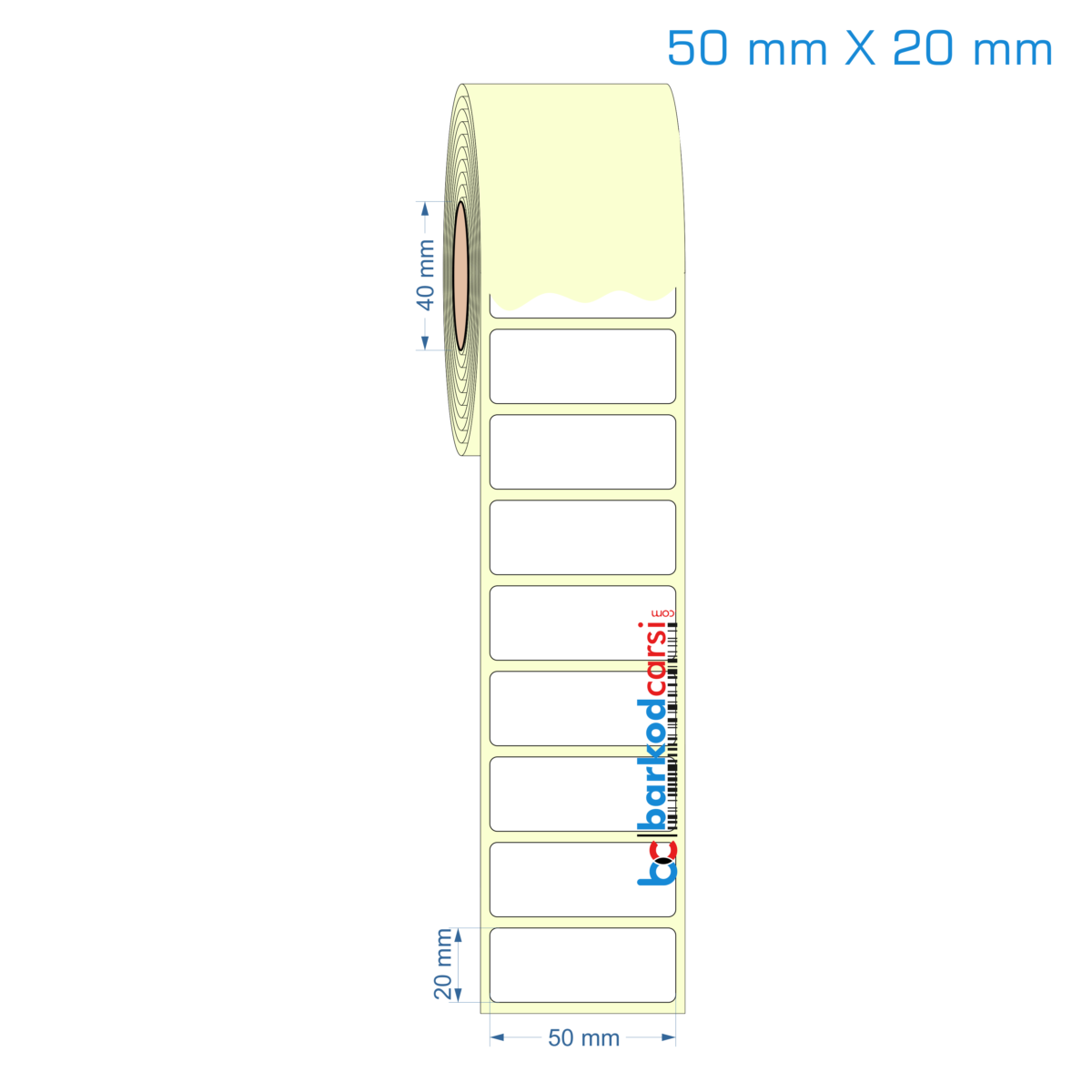 50X20 Mm Etiket (Kuşe, Vellum, Eko / Lamine Termal) Fiyatları