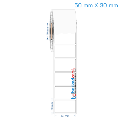 50x30 mm Opak / Mat PP, Fastyre Etiket (Fiyatları)