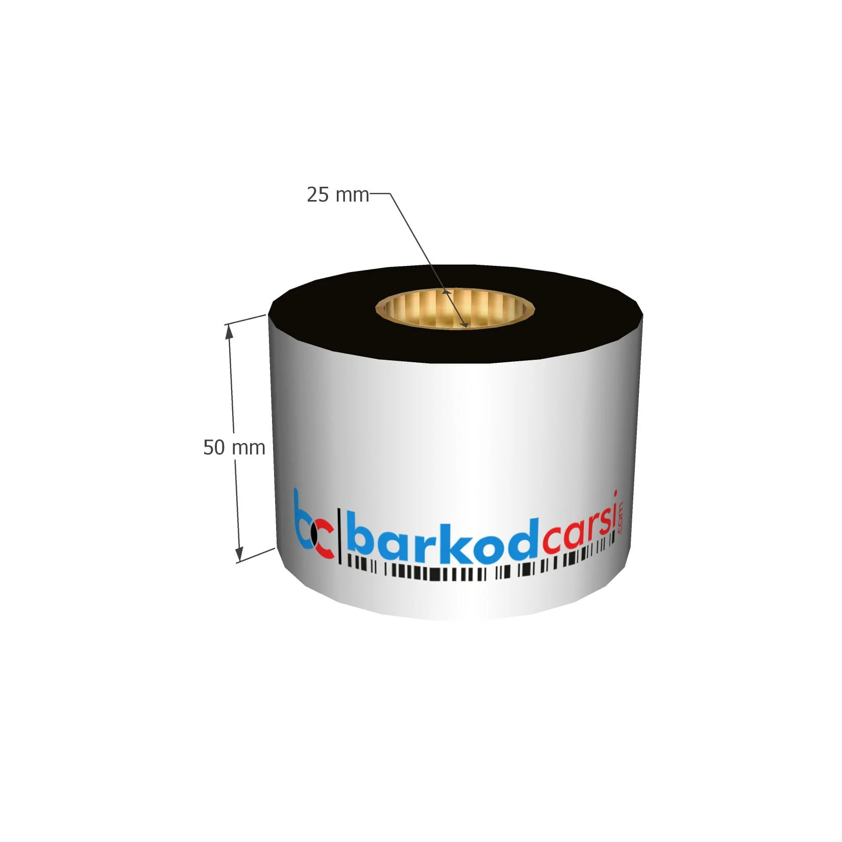 50X300 Mt Wax / Wax-Resin / Resin / Hot-Foil Ribon Çeşitleri By Barkodcarsi.com