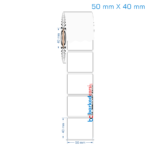 50x40 mm Opak / Mat PP, Fastyre Etiket (Fiyatları)