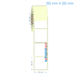 50x50 mm Etiket (Kuşe, Vellum, Eko / Lamine Termal) Fiyatları