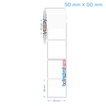 50x50 mm Opak / Mat PP, Fastyre Etiket (Fiyatları)