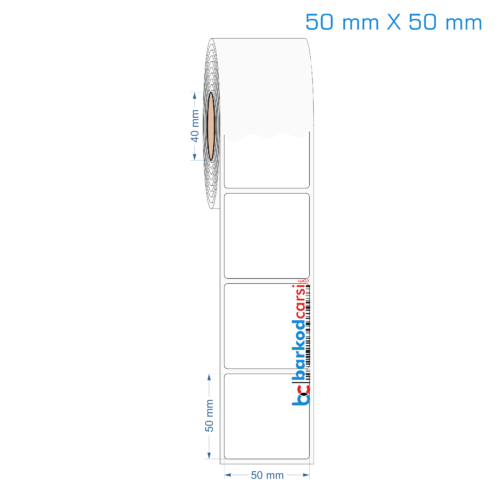 50x50 mm Opak / Mat PP, Fastyre Etiket (Fiyatları)