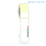 50x75 mm Etiket (Kuşe, Vellum, Eko / Lamine Termal) Fiyatları