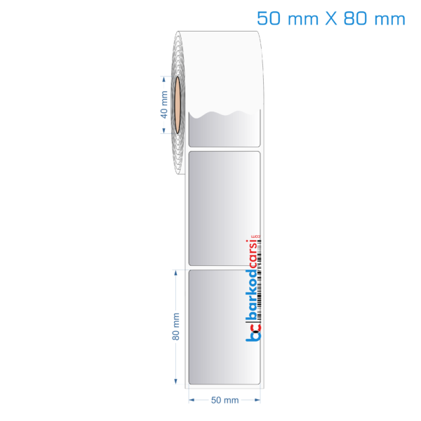 50x80 mm Silvermat Etiket (Fiyatı)