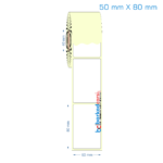 50x80 mm Etiket (Kuşe, Vellum, Eko / Lamine Termal) Fiyatları
