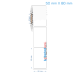 50x80 mm Opak / Mat PP, Fastyre Etiket (Fiyatları)