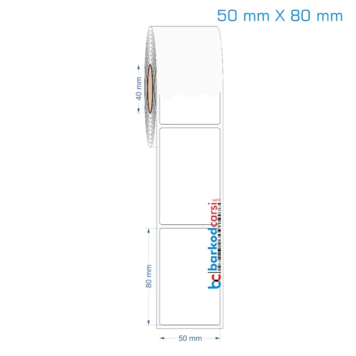 50x80 mm Opak / Mat PP, Fastyre Etiket (Fiyatları)