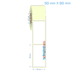 50x90 mm Etiket (Kuşe, Vellum, Eko / Lamine Termal) Fiyatları