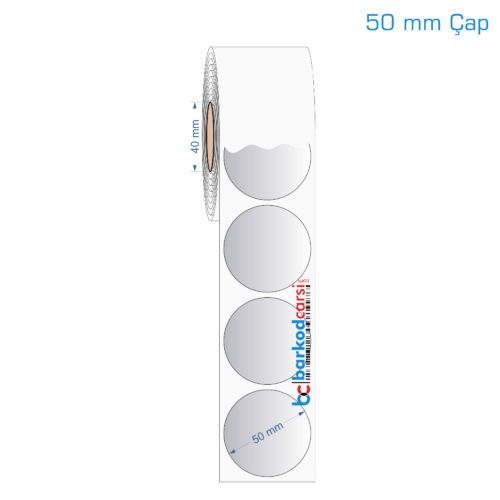 50 mm Çap Silvermat Etiket (Fiyatı)