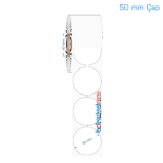 50 mm Çap Opak / Mat PP, Fastyre Etiket (Fiyatları)
