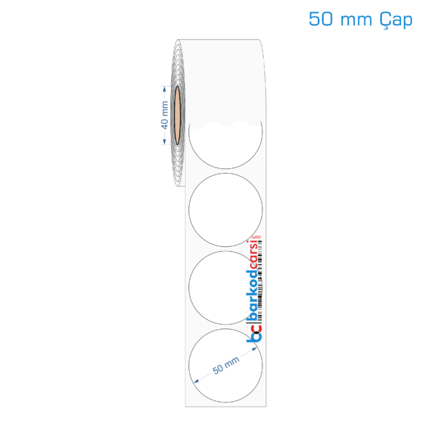 50 mm Çap Opak / Mat PP, Fastyre Etiket (Fiyatları)