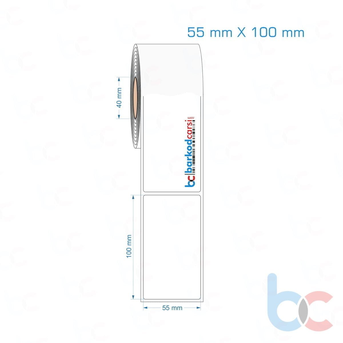 55X100 Mm Opak / Mat Pp, Fastyre Etiket (Fiyatları)