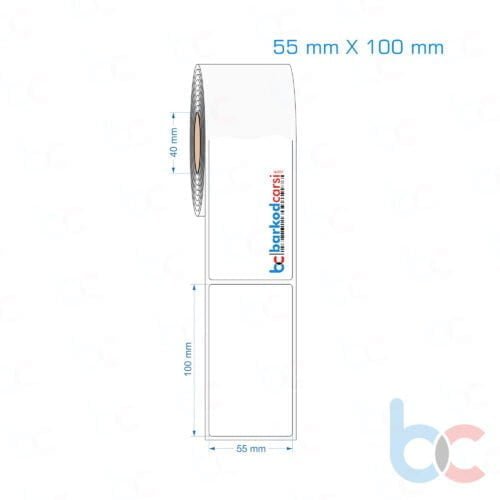 55x100 mm Opak / Mat PP, Fastyre Etiket (Fiyatları)