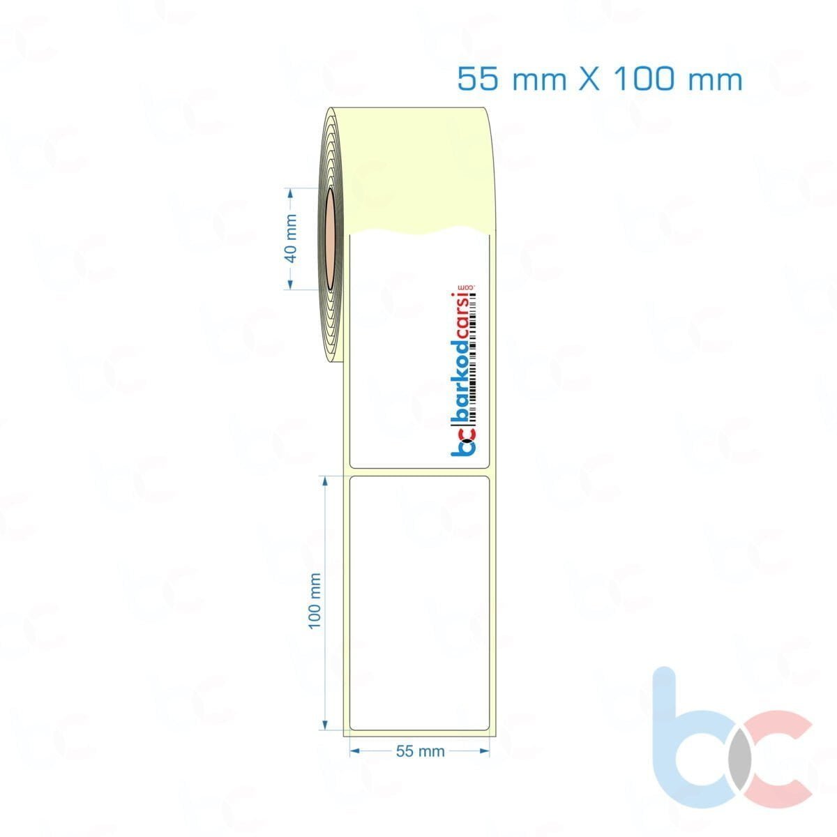 55X100 Mm Etiket (Kuşe, Vellum, Eko / Lamine Termal) Fiyatları