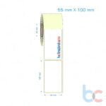 55x100 mm Etiket (Kuşe, Vellum, Eko / Lamine Termal) Fiyatları