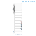 55x10 mm Opak / Mat PP, Fastyre Etiket (Fiyatları)