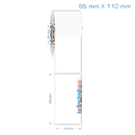 55x110 mm Opak / Mat PP, Fastyre Etiket (Fiyatları)