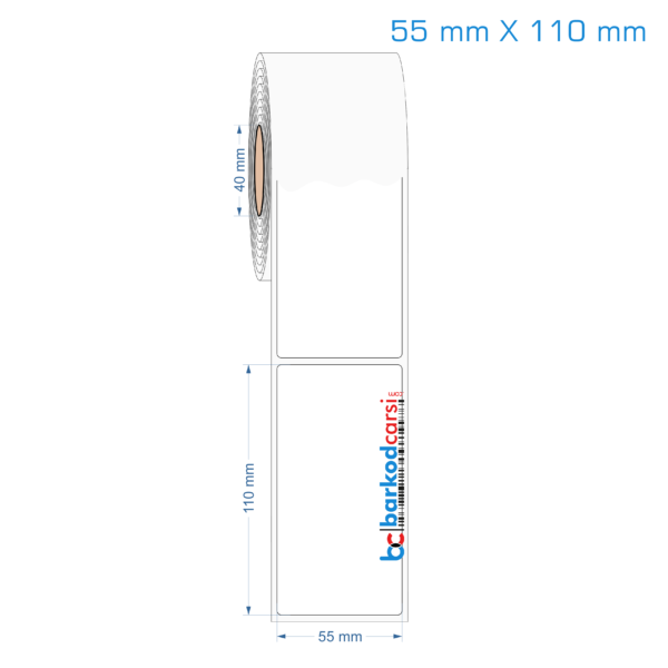 55x110 mm Opak / Mat PP, Fastyre Etiket (Fiyatları)