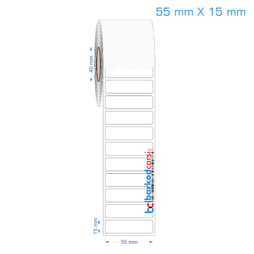 55x15 mm Opak / Mat PP, Fastyre Etiket (Fiyatları)