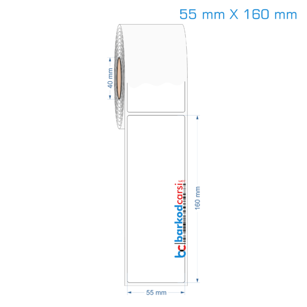 55x160 mm Opak / Mat PP, Fastyre Etiket (Fiyatları)