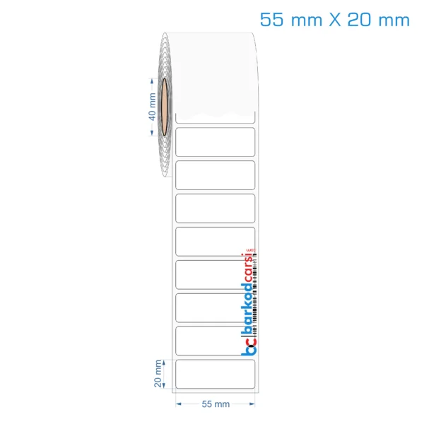 55x20 mm Opak / Mat PP, Fastyre Etiket (Fiyatları)