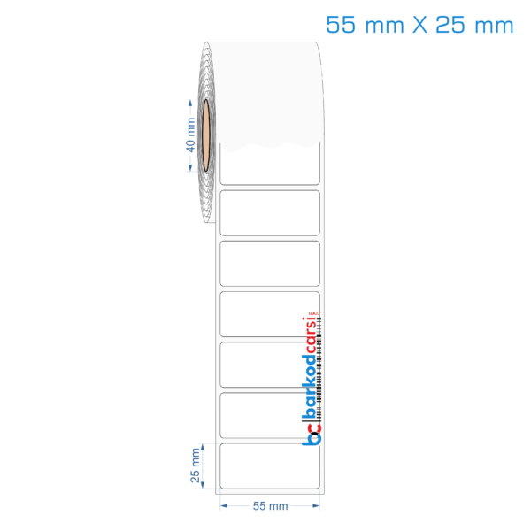 55x25 mm Opak / Mat PP, Fastyre Etiket (Fiyatları)