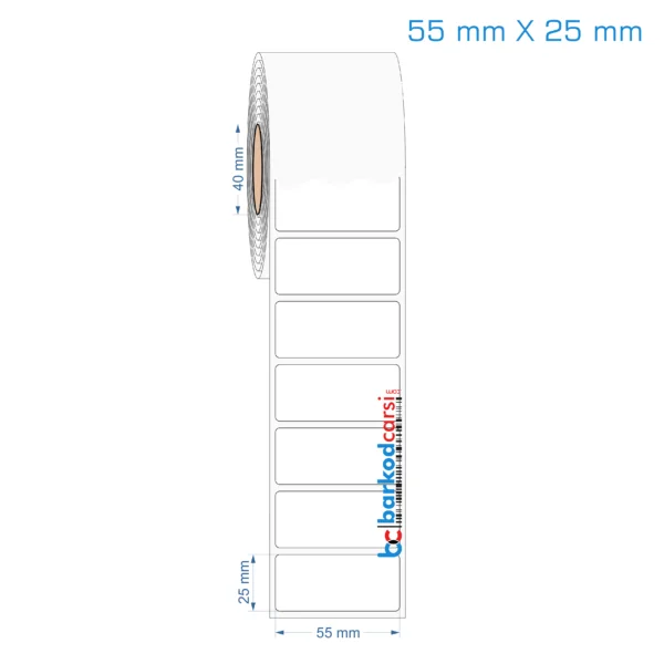 55x25 mm Opak / Mat PP, Fastyre Etiket (Fiyatları)