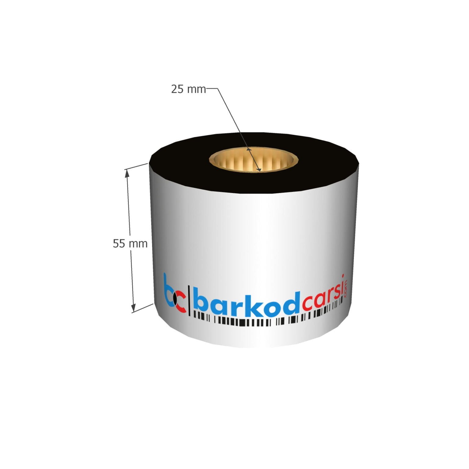 55X300 Mt Wax / Wax-Resin / Resin / Hot-Foil Ribon Çeşitleri By Barkodcarsi.com