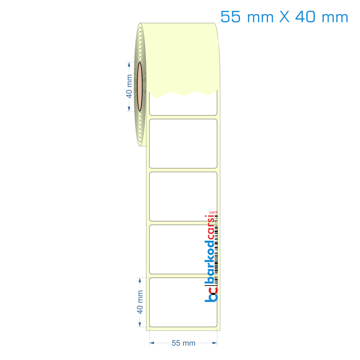 55X40 Mm Etiket (Kuşe, Vellum, Eko / Lamine Termal) Fiyatları
