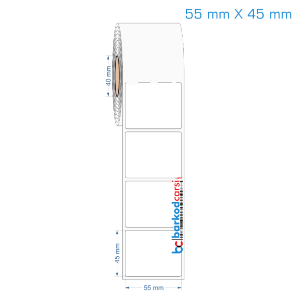 55x45 mm Opak / Mat PP, Fastyre Etiket (Fiyatları)