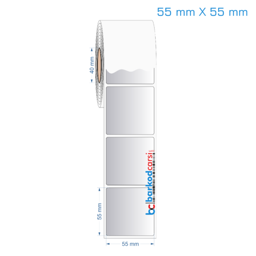 55x55 mm Silvermat Etiket (Fiyatı)