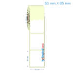 55x65 mm Etiket (Kuşe, Vellum, Eko / Lamine Termal) Fiyatları