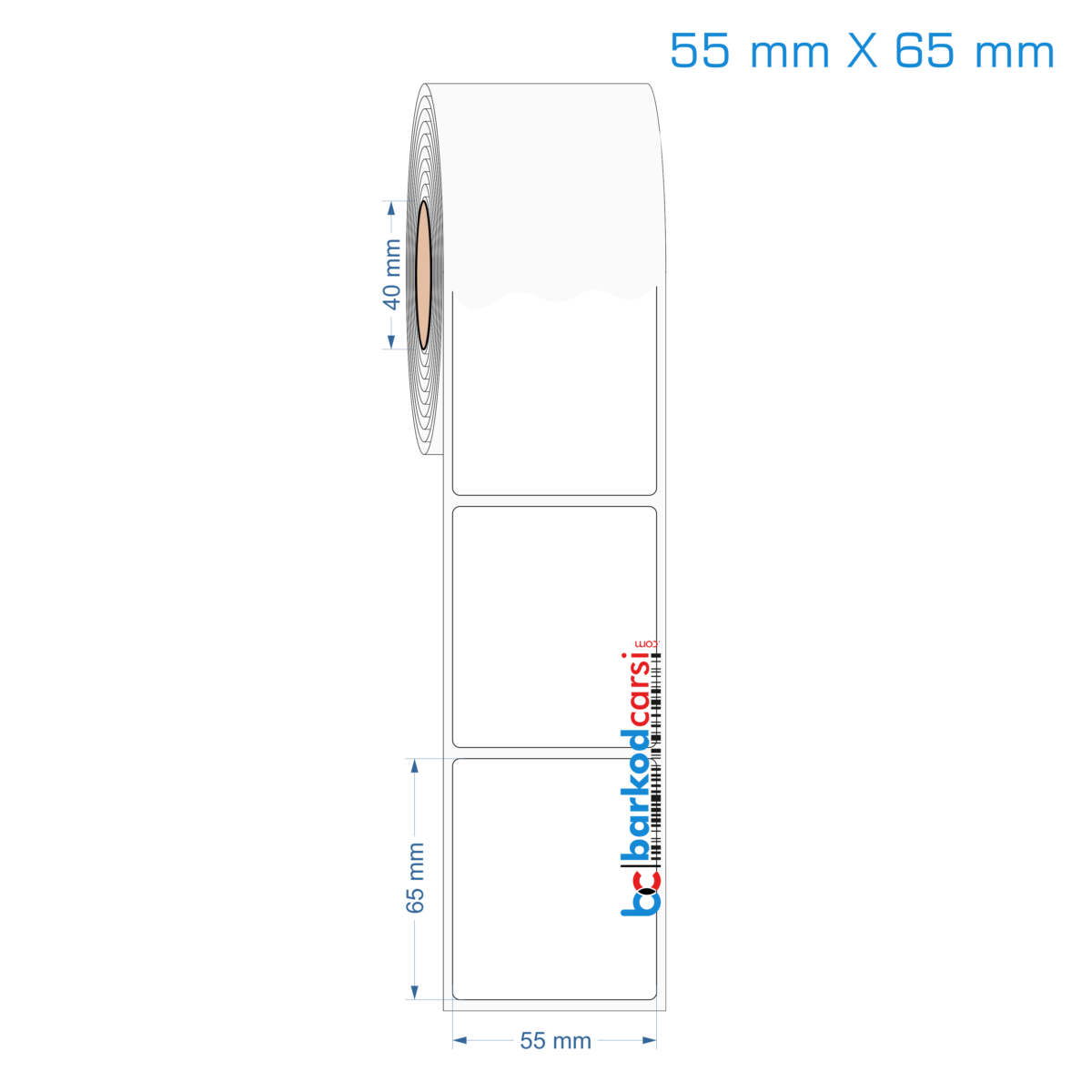 55X65 Mm Hazır Rulo Pp Opak, Mat, Fastyre Etiketler 55X65 Mm Opak / Mat Pp, Fastyre Etiket (Fiyatları)